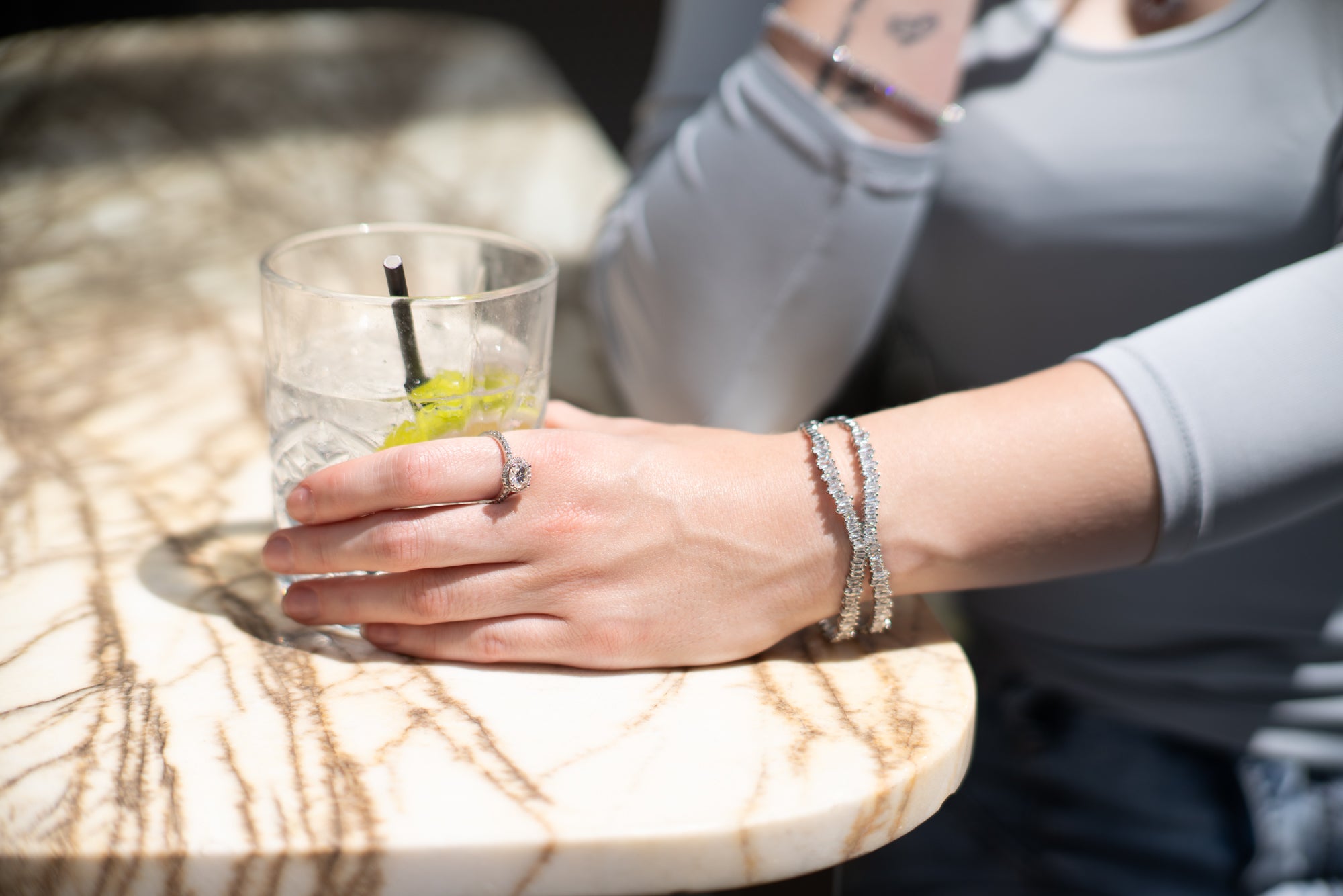 'X' Iced Bangle
